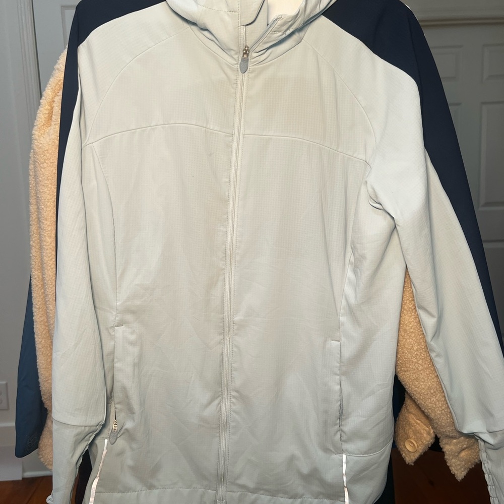 Brooks: Light Blue Hooded Jacket